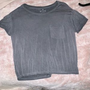 Charcoal Gray American Eagle Tee